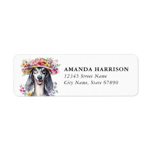 Saluki Dog Return Address Labels