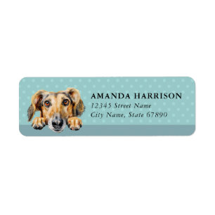 Saluki Dog Return Address Labels