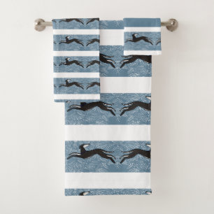 Saluki Greyhound Bath Towel Set