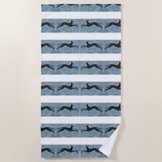 Saluki Greyhound Beach Towel