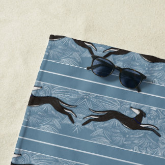 Saluki Greyhound  Beach Towel