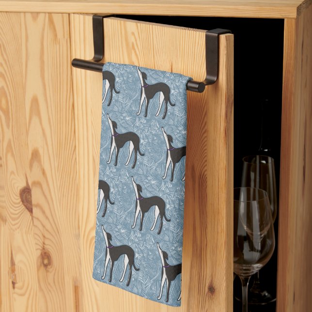 Saluki Greyhound  Tea Towel (Thirds Fold)