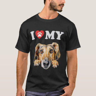 Saluki I Heart My Dog Funny Dog Lover T-Shirt