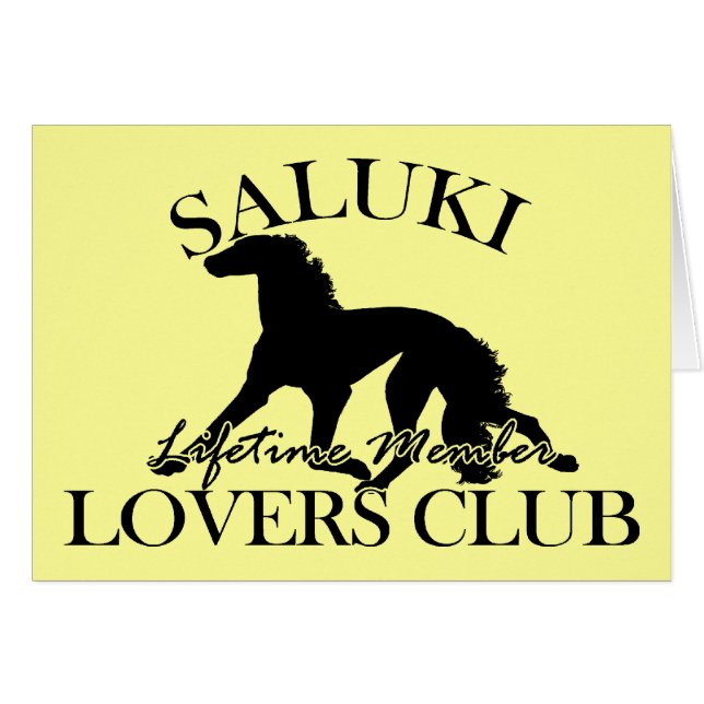 Saluki Lovers Club (Front Horizontal)