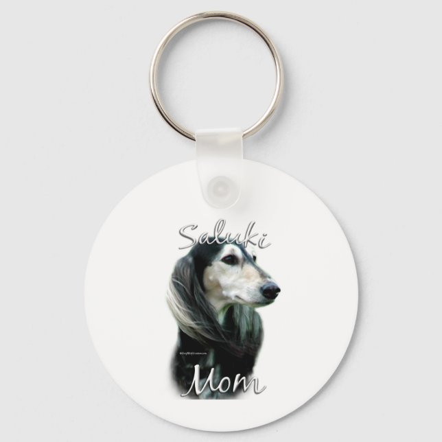Saluki Mum 2 Key Ring (Front)