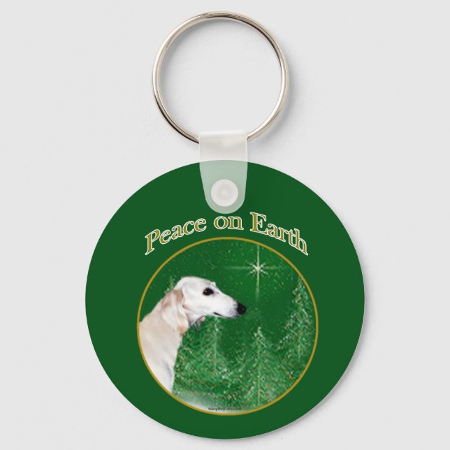 Saluki Peace Key Ring (Front)