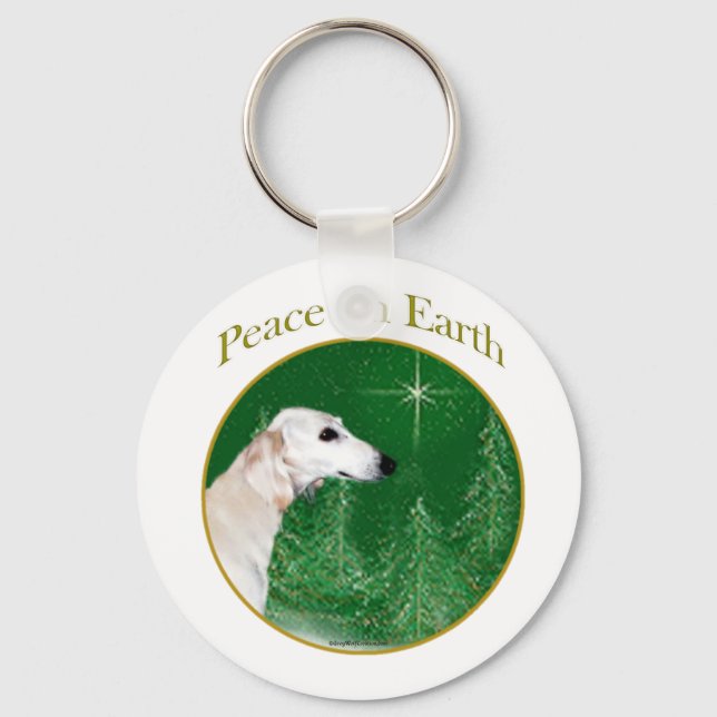 Saluki Peace Key Ring (Front)