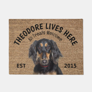 Saluki Personalised Dog Lover Doormat