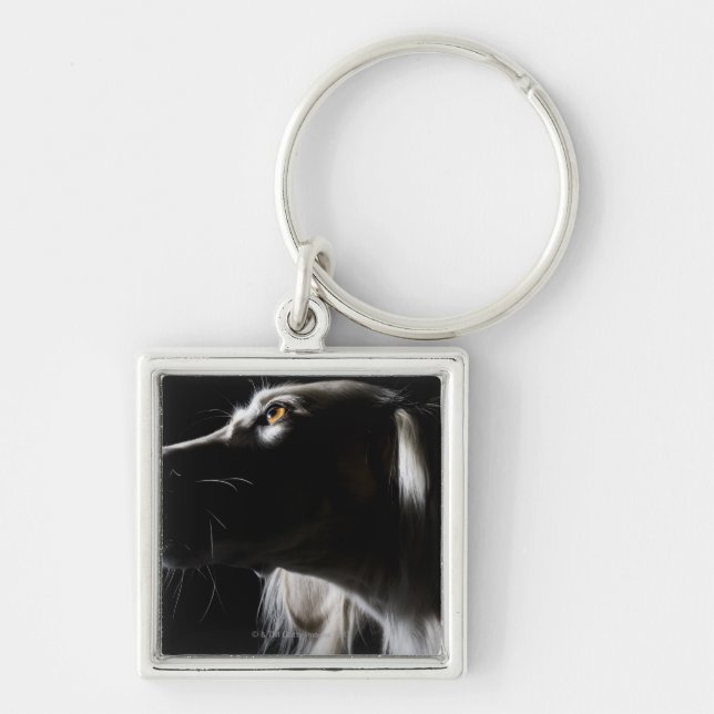 Saluki, portrait key ring (Front)
