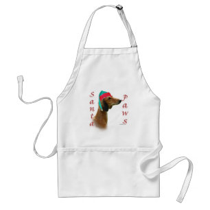 Saluki Santa Paws Standard Apron