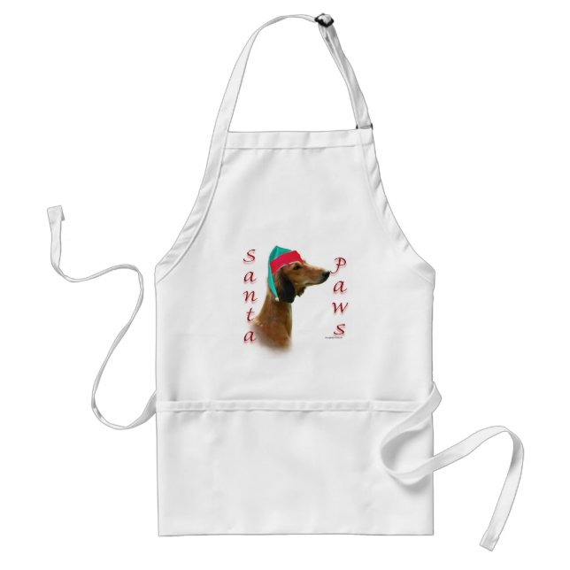 Saluki Santa Paws Standard Apron (Front)