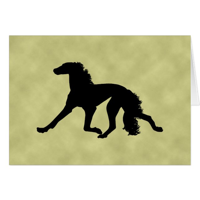 Saluki Silhouette (Front Horizontal)