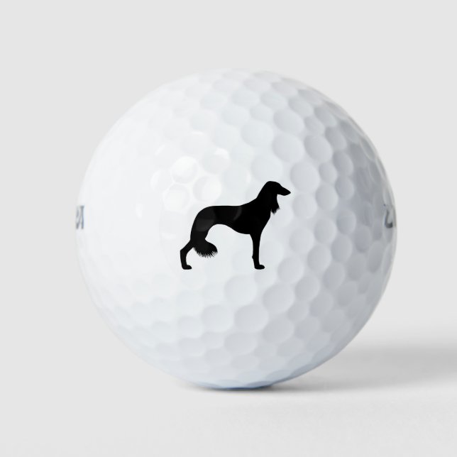 Saluki Silhouette Golf Balls (Front)