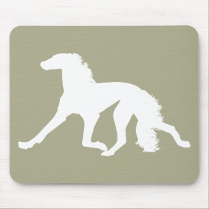 Saluki Silhouette Mouse Pad