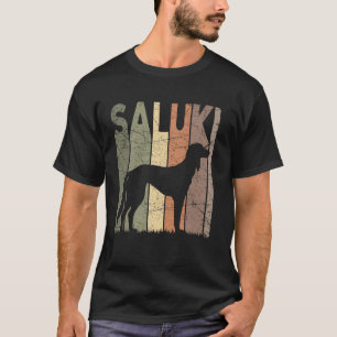 Saluki Vintage Saluki Dog Retro Dog Saluki Lover T-Shirt