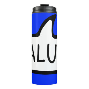 SALUT! French Language Greeting Speech Bubble Thermal Tumbler