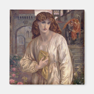 Salutation of Beatrice by Dante Gabriel Rossetti Magnet