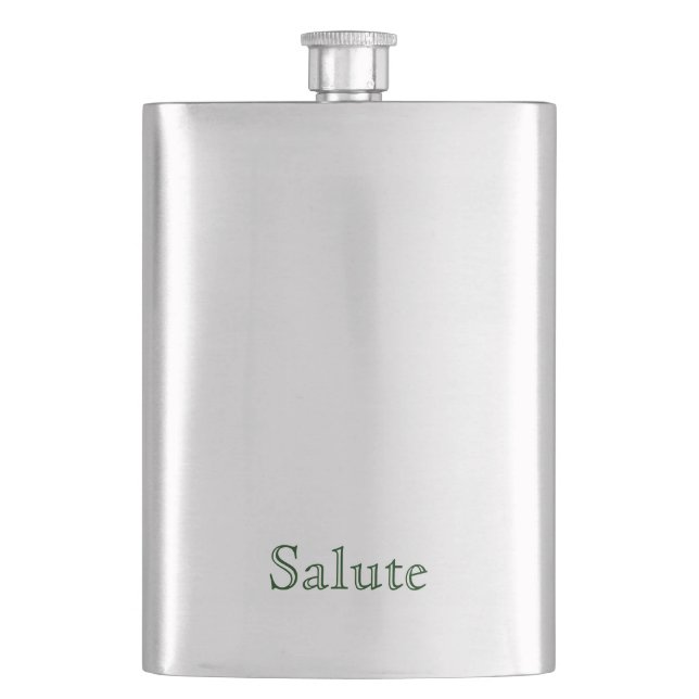 Salute Hip Flask (Front)
