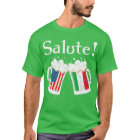 Salute  Italian Cheers Toast Beer American Flag