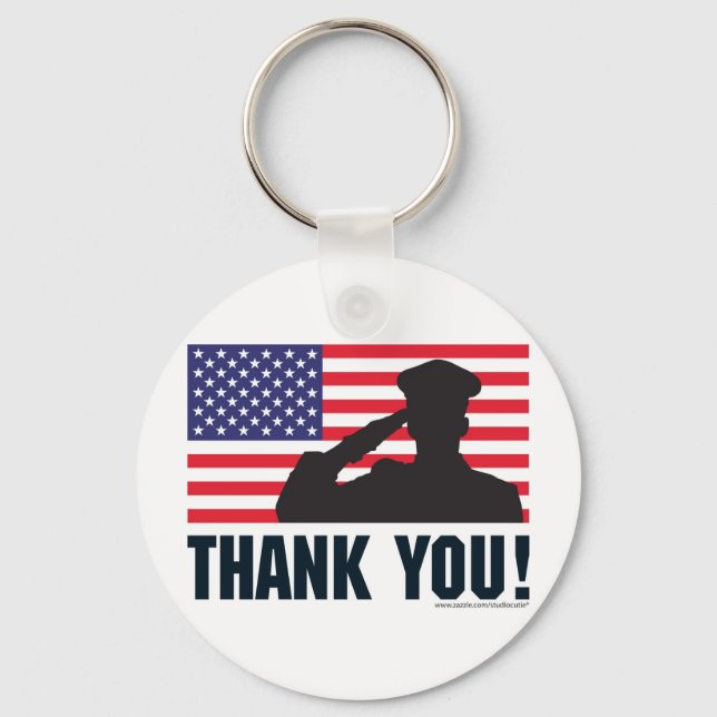 Salute Key Ring (Front)