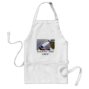 Salute the Chef (Veterans White Standard Apron) Apron