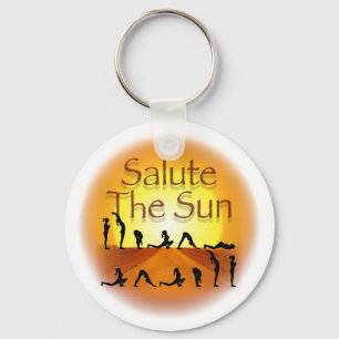 Salute the Sun Key Ring