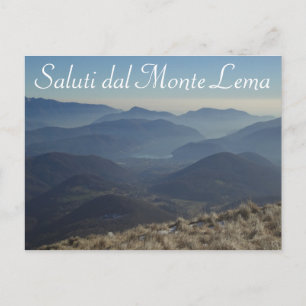 "Saluti dal Monte Lema" - Swiss Postcard