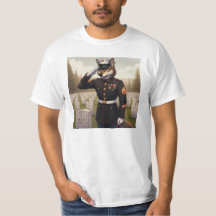 Saluting Marine Corps Wolf
