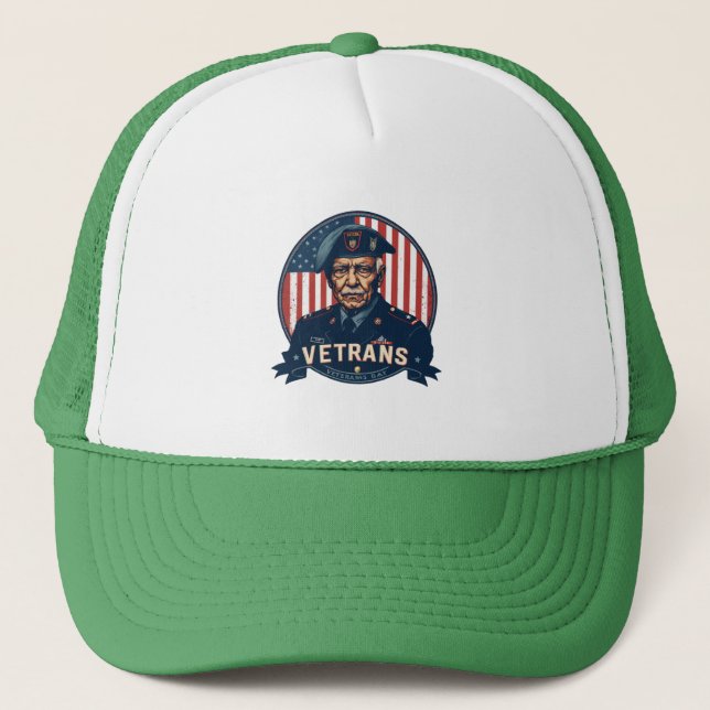 Saluting Our Heroes Trucker Hat (Front)