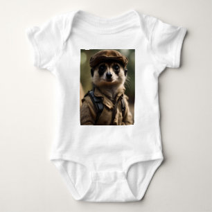 Saluting Silvester the Meerkat: A Veteran's Tale Baby Bodysuit