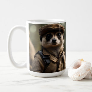 Saluting Silvester the Meerkat: A Veteran's Tale Coffee Mug
