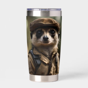 Saluting Silvester the Meerkat: A Veteran's Tale Insulated Tumbler