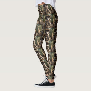 Saluting Silvester the Meerkat: A Veteran's Tale Leggings
