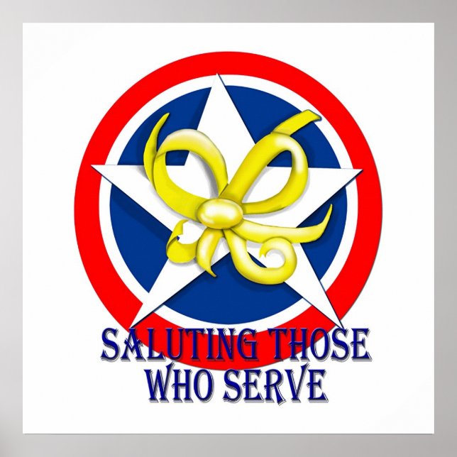 Saluting Those Who Serve Poster (Front)