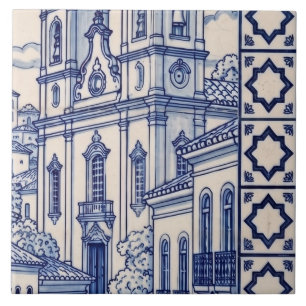 Salvador Azulejo Mural Tile 4 of 6 Middle Right