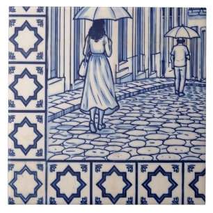 Salvador Azulejo Mural Tile 5 of 6 Bottom Left