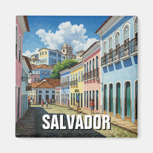 Salvador Brazil Perlourinho Travel Magnet