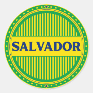 Salvador City Pride – Brazilian Identity Classic Round Sticker
