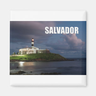 Salvador da Bahia Brazil Farol da Barra, lighthous Magnet
