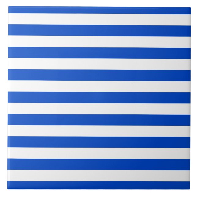 Salvador honduras flag stripes country pattern blu ceramic tile (Front)