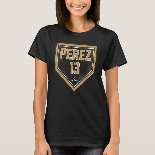 Salvador Perez Home Plate Gameday Salvador Perez K T-Shirt (Front)