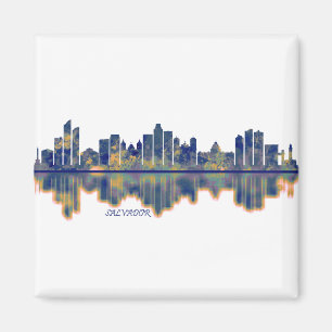 Salvador Skyline Magnet