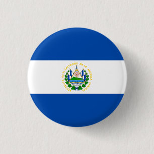 Salvadoran Flag, Flag of El Salvador 3 Cm Round Badge