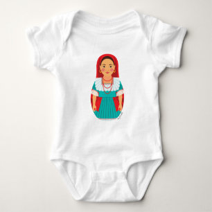 Salvadoran Matryoshka Baby Bodysuit