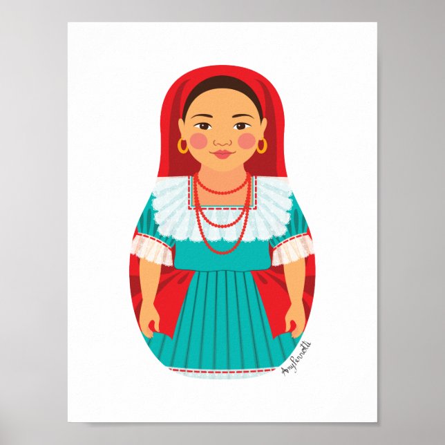 Salvadoran Matryoshka Poster (Front)