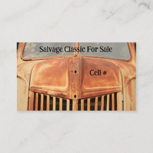 Salvage classic truck business card