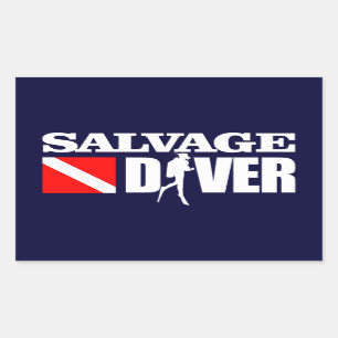 Salvage Diver 2 Rectangular Sticker