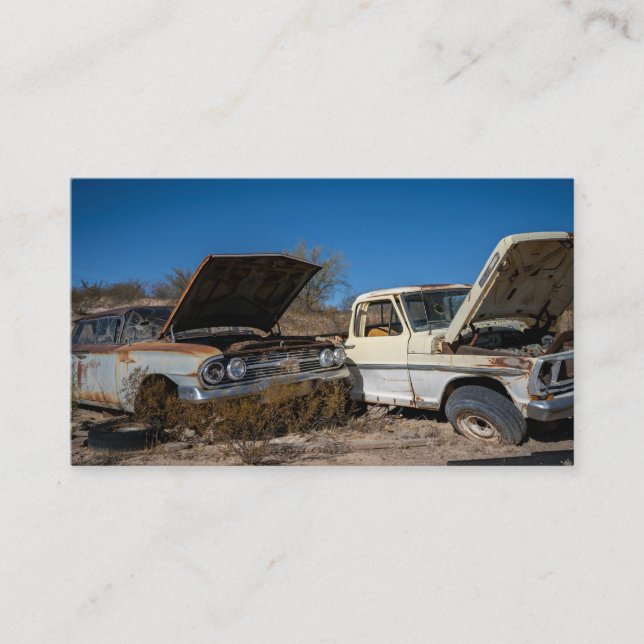 Salvage or Junk Yard Automotive Business Card (Front)