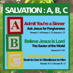 Salvation ABC Garden Sign