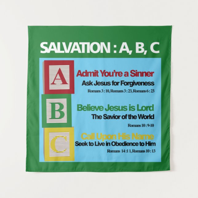 Salvation ABC Tapestry (Front)